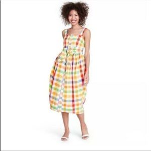 Christopher John Rogers target plaid dress 6 NWT